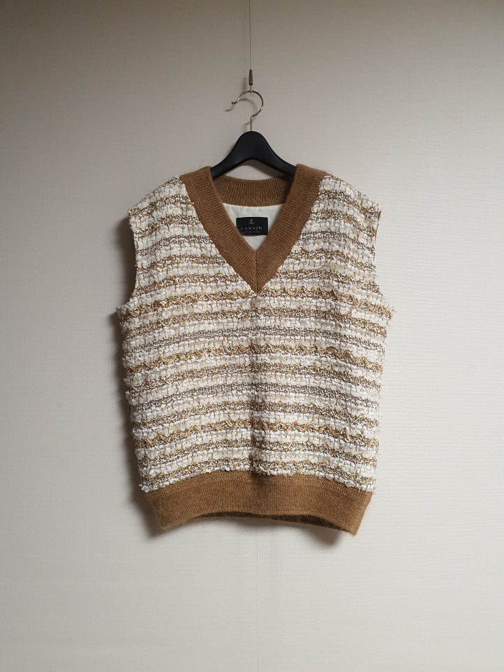 랑방컬렉션 글리터 니트 베스트 66사이즈 정품 이미지