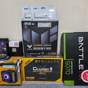 AMD 게임 본체용 PC 부품, 9800x3D, 5070, 32GB DDR5, 1TB SSD 이미지