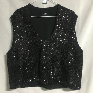 ORR 오르 스팽글 레이어드 베스트 M 이미지