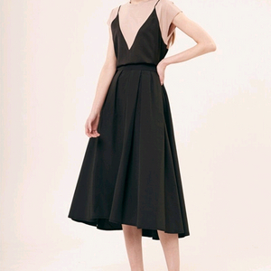 타임 인버티드 플리츠 스커트44 랑방 더캐시미어 마인 시스템 오브제 sjsj 이미지