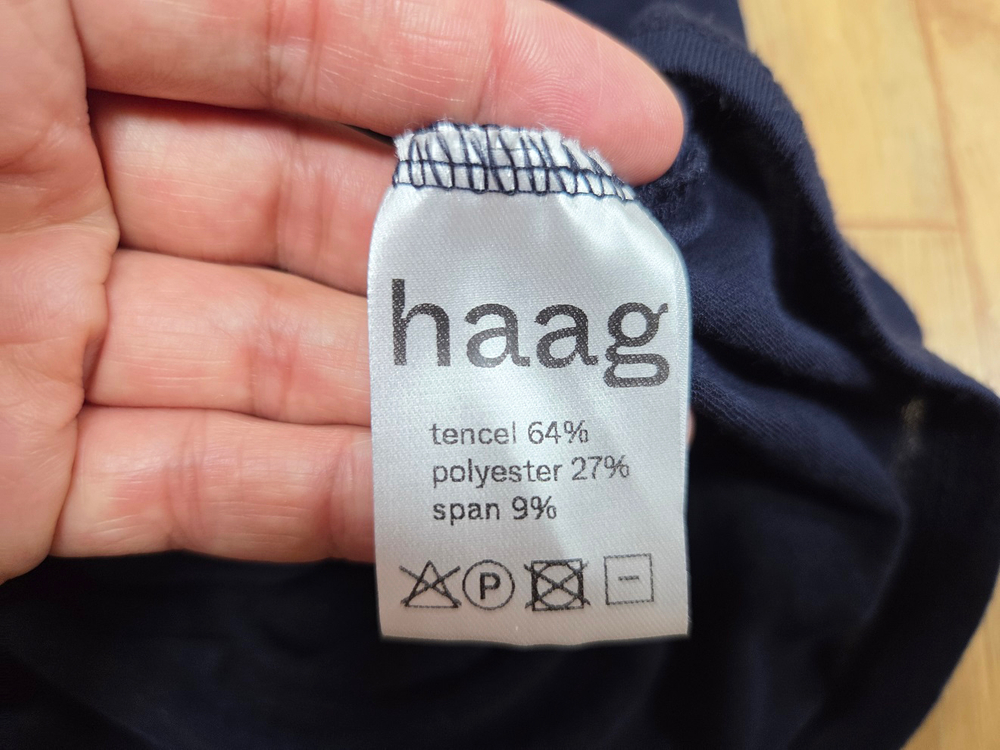 헤이그(haag) 매치스 슬리브리스 티셔츠 프리사이즈 새상품 이미지