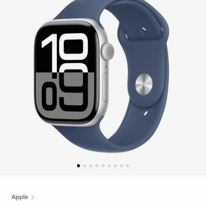 애플워치10 46mm 실버알루미늄 셀룰러 미개봉 이미지