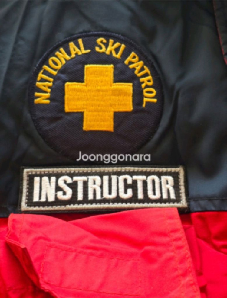 대한 스키 협회 스키복 SKI PATROL 스키 패트롤 패딩 XL + 용평 리조트 스키 패트롤 모자 스키 패딩 이미지