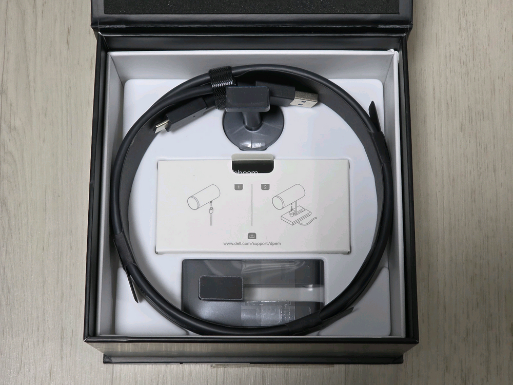 델 울트라샤프 4K 웹캠 WB7022 UHD 카메라 화상회의 방송용 웹캠 이미지