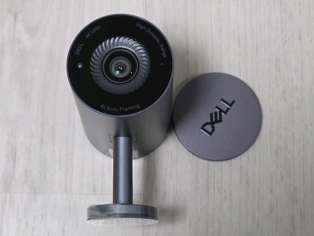 델 울트라샤프 4K 웹캠 WB7022 UHD 카메라 화상회의 방송용 웹캠 이미지