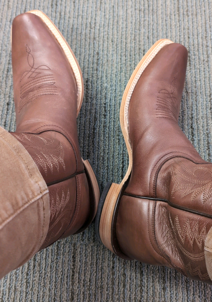 Resistol 정품 갈색 카우보이 부츠 285mm~290mm 남여공용 이미지