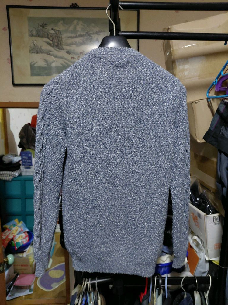 [마시모두띠]코튼 케이블 라운드넥 니트 스웨터 M(95)사이즈 이미지