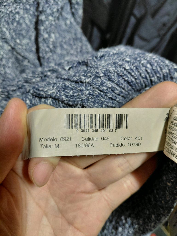 [마시모두띠]코튼 케이블 라운드넥 니트 스웨터 M(95)사이즈 이미지