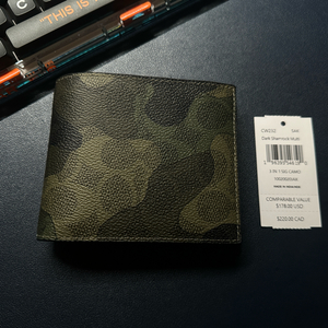 코치 다크샴룩 반지갑 이미지