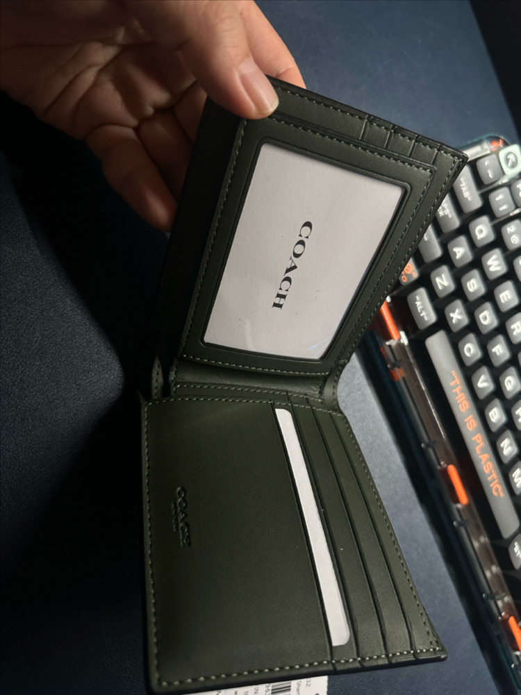 코치 다크샴룩 반지갑 이미지