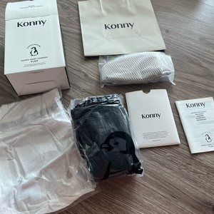코니 아기띠 플렉스에어메쉬 블랙+쇼핑백 이미지