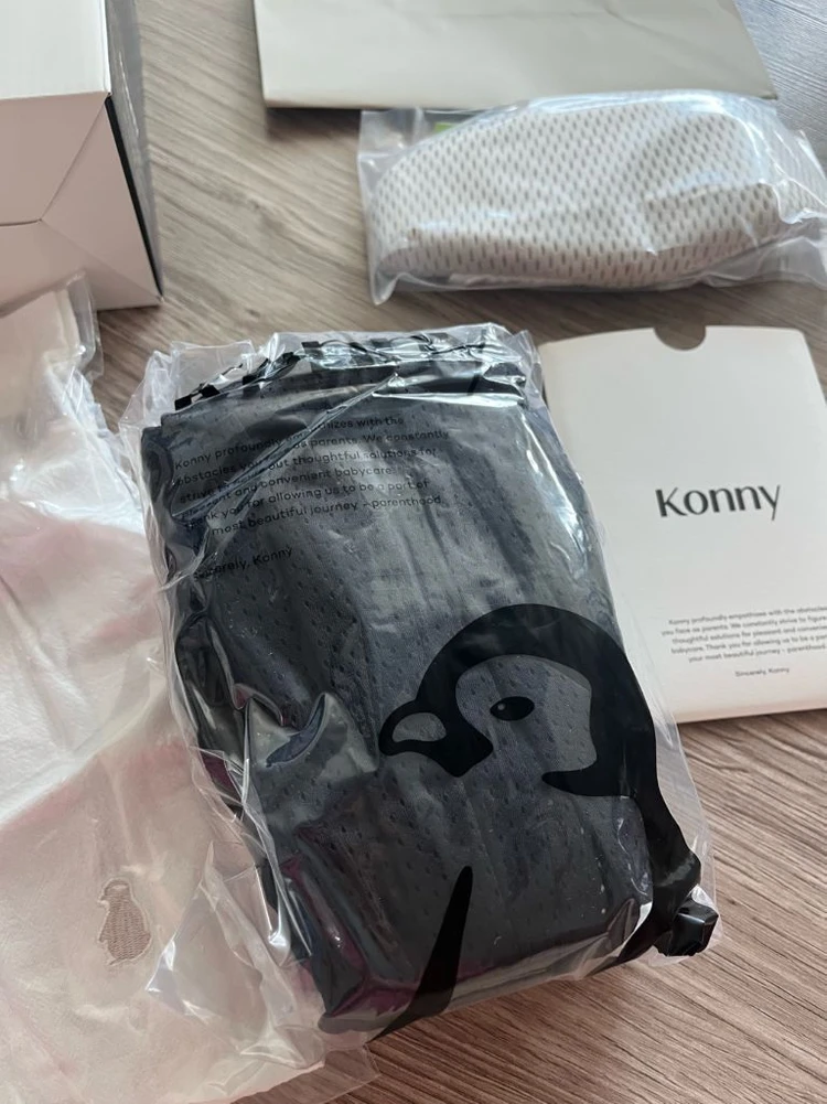 코니 아기띠 플렉스에어메쉬 블랙+쇼핑백 이미지