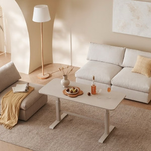 한샘 클린트 어반 높이조절 리프트업 테이블 화이트 이미지