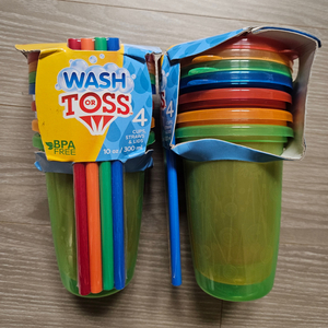 누비 빨대컵 4P 2 세트 새상품 이미지