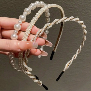 진주 머리띠 3종 세트 이미지