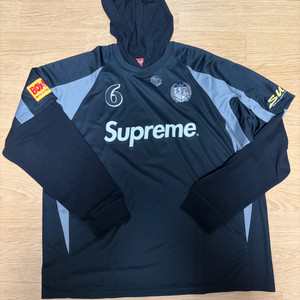 슈프림 후드 사커 저지 xl 새상품 이미지
