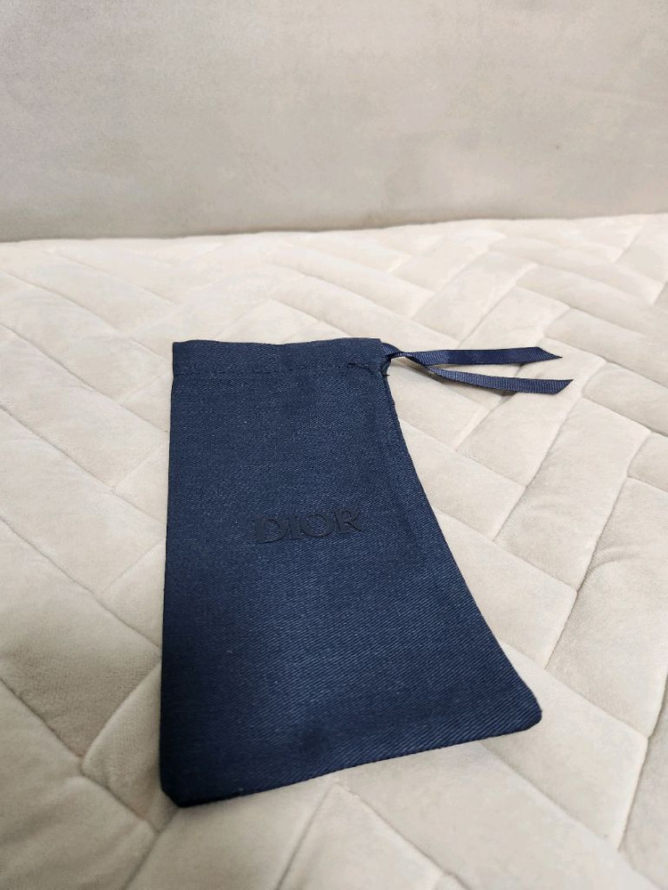 [상태A] 디올 네이비 데님 파우치 소형 (가로9cm/세로18cm) 이미지