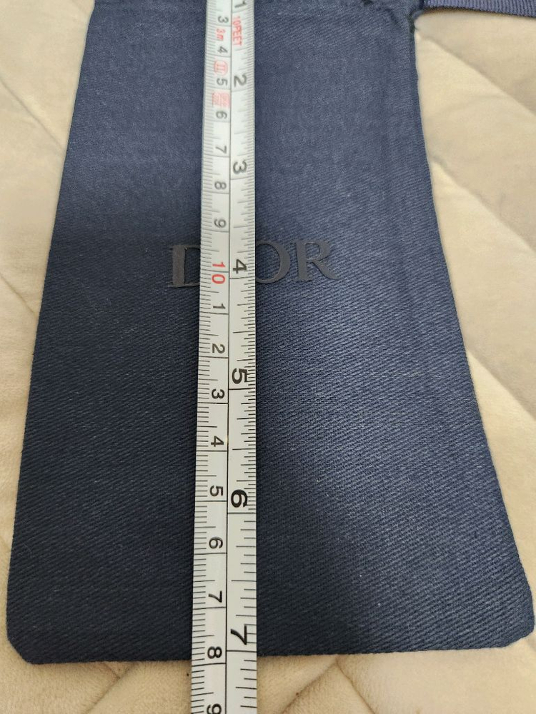 [상태A] 디올 네이비 데님 파우치 소형 (가로9cm/세로18cm) 이미지