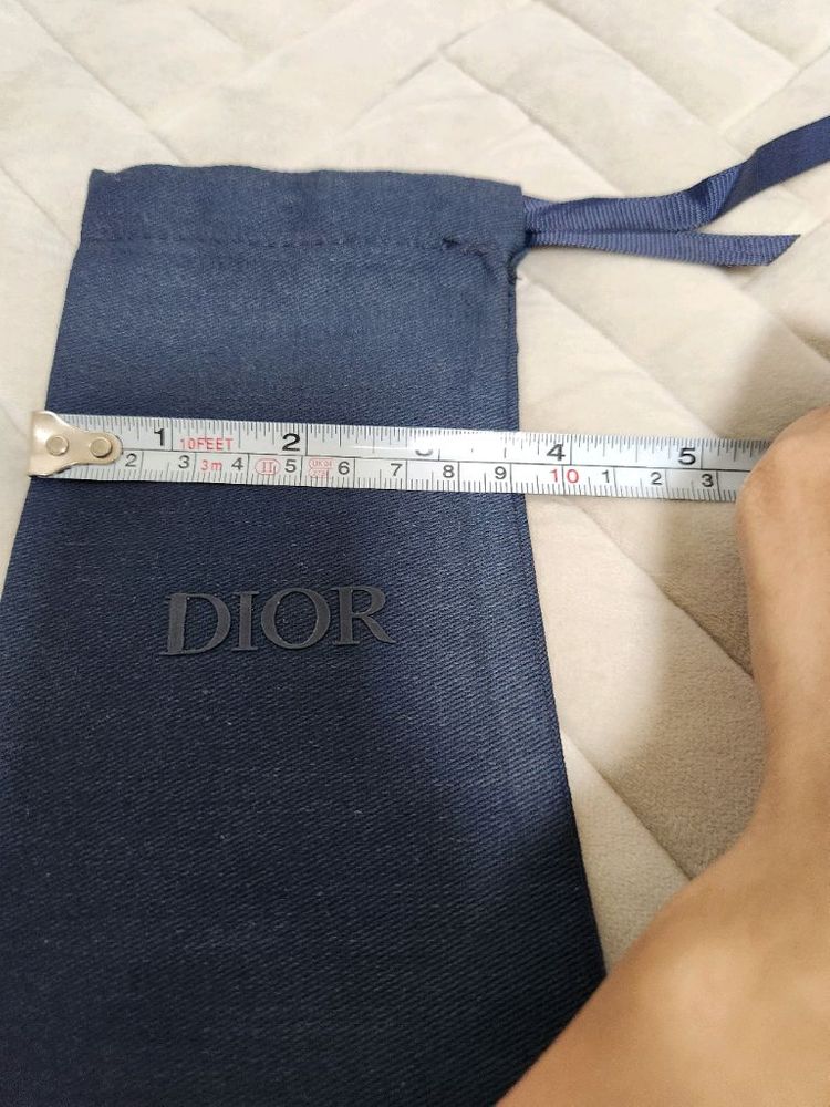 [상태A] 디올 네이비 데님 파우치 소형 (가로9cm/세로18cm) 이미지
