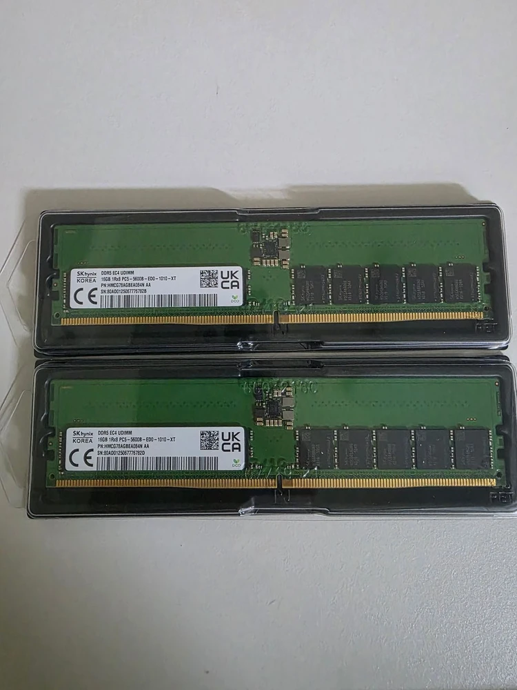 SK하이닉스 DDR5 PC5-5600 ECC UDIMM 16GB 메모리 이미지