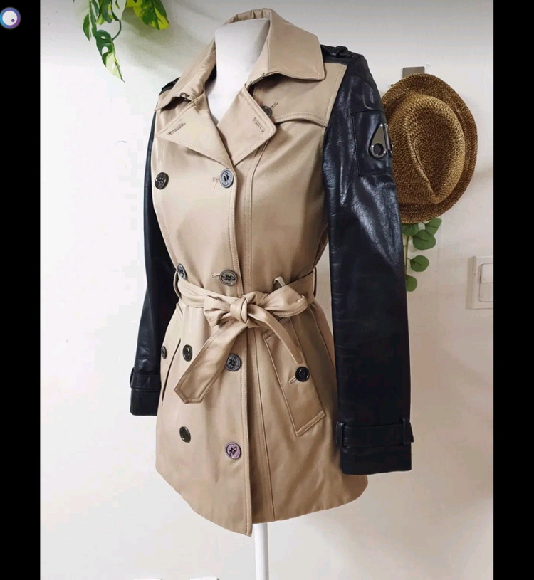 무스너클 소가죽 트렌치코트 팝니다 이미지