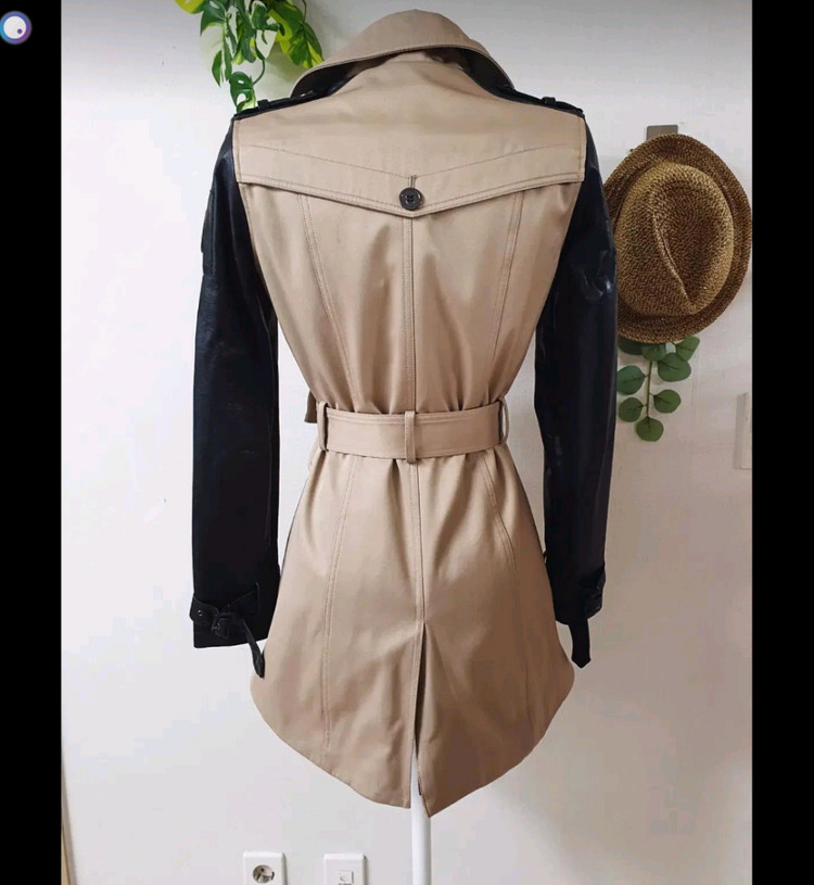 무스너클 소가죽 트렌치코트 팝니다 이미지