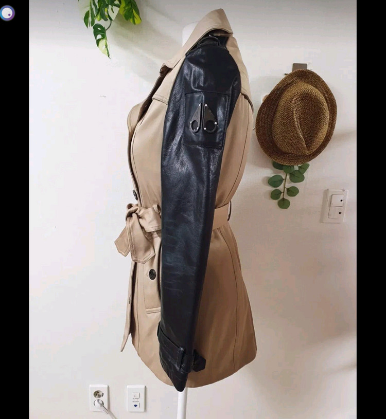 무스너클 소가죽 트렌치코트 팝니다 이미지