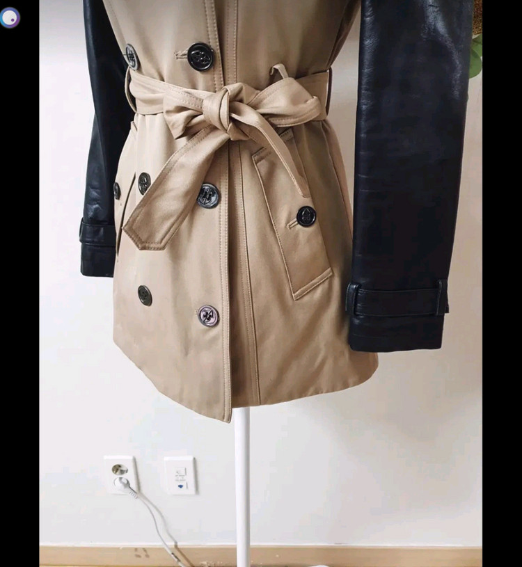 무스너클 소가죽 트렌치코트 팝니다 이미지