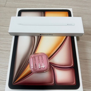 Apple 아이패드 에어 11 M3 128GB (스타라이트) + 애플펜슬 프로 풀박스 이미지