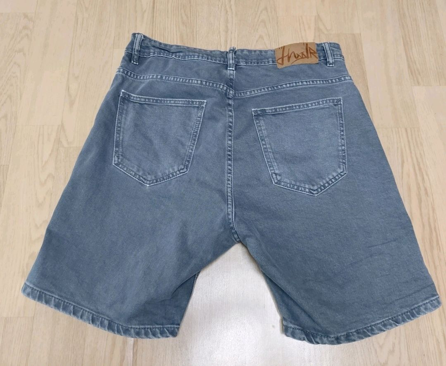 ZARA 그레이 워싱 데님 반바지 32사이즈 (남녀공용) 이미지