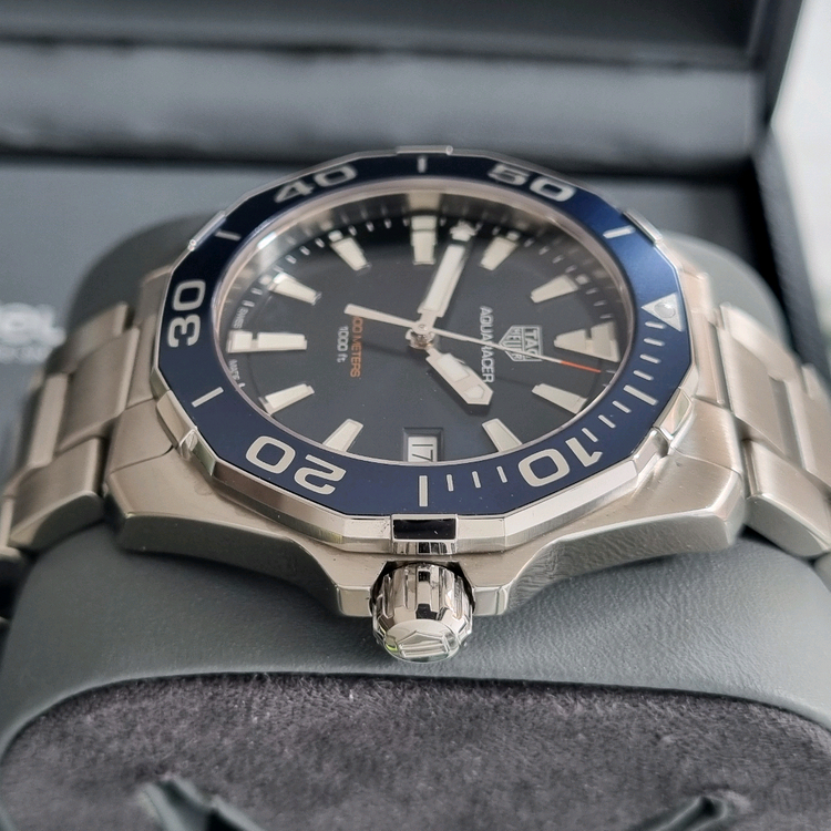 태그호이어 아쿠아레이서 300 41mm 쿼츠 청판 WAY111C(2020.12) 이미지