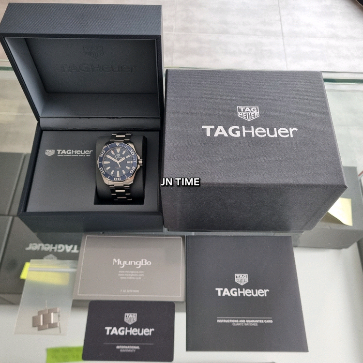 태그호이어 아쿠아레이서 300 41mm 쿼츠 청판 WAY111C(2020.12) 이미지