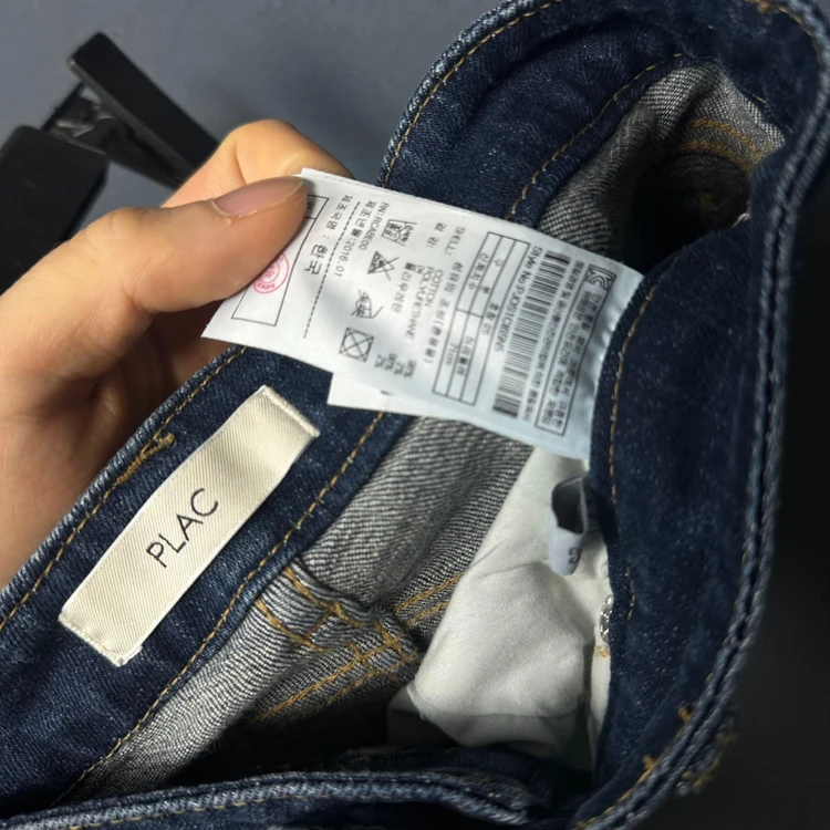 PLAC 플랙진 여성 컷팅 스키니진 청바지 25 메이커광 이미지