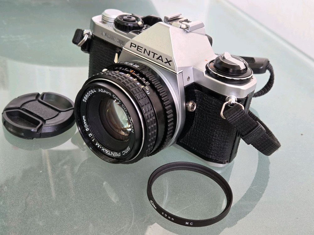 필름카메라 펜탁스 ME Super + 50mm f2 렌즈 이미지
