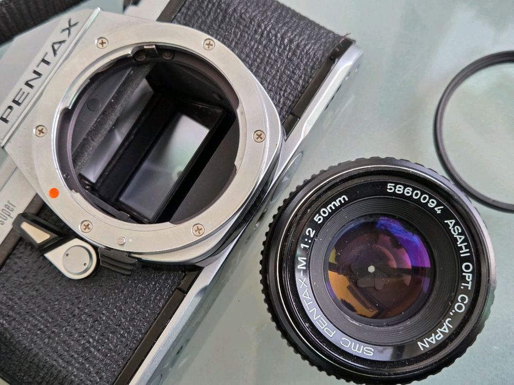 필름카메라 펜탁스 ME Super + 50mm f2 렌즈 이미지