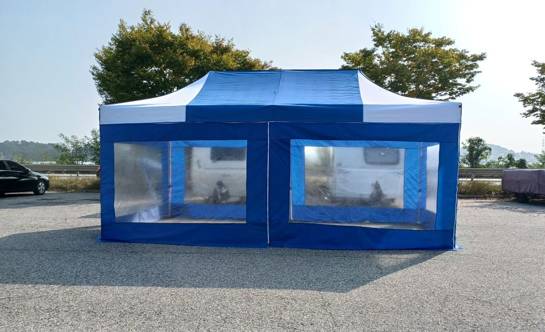 (미개봉) 3x6 캐노피 천막. 그늘막.자바라 천막 이미지