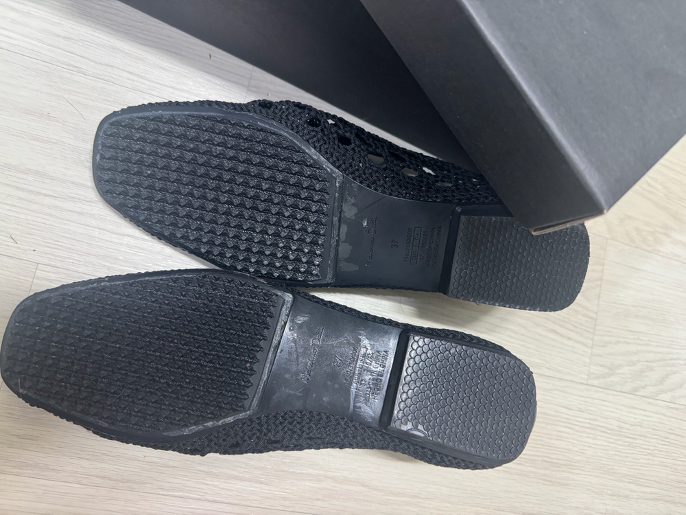 마시모두띠 블랙 니트 플랫슈즈 37 이미지