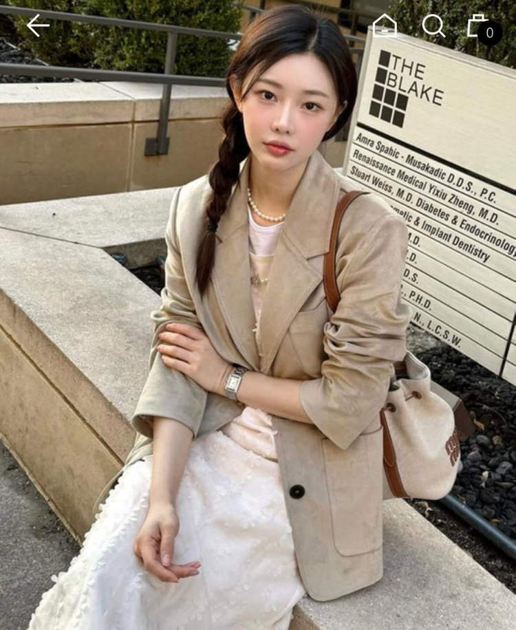 온앤온 스웨이드 자켓 1사이즈 이미지
