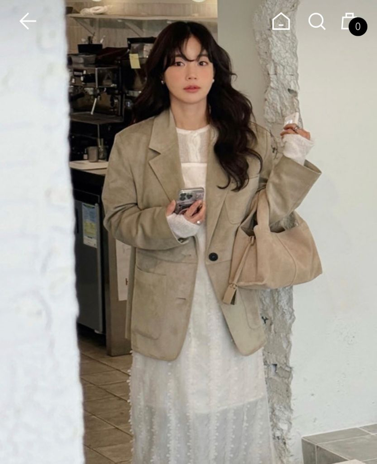온앤온 스웨이드 자켓 1사이즈 이미지