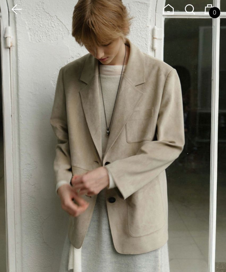 온앤온 스웨이드 자켓 1사이즈 이미지