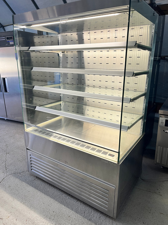 오픈 쇼케이스 냉장고 1200 5단 과일 야채 채소 초밥 밀키트 반찬 진열 냉장고 업소용 올스텐 중고 스테인리스 이미지
