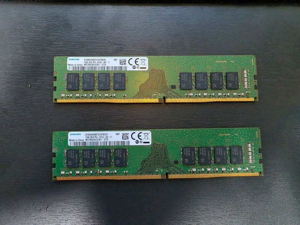 DDR4 16GB 메모리 2개 세트 이미지