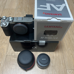 일괄) 소니 A7C2(보증 유) + 삼양 35mm 2.8 렌즈