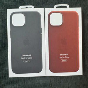 (애플정품)아이폰 14 가죽 케이스 새상품 이미지