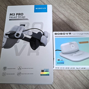 메타퀘스트3 BOBO M3 PRO스트랩 + 트윈 차저스테이션 판매합니다. 이미지