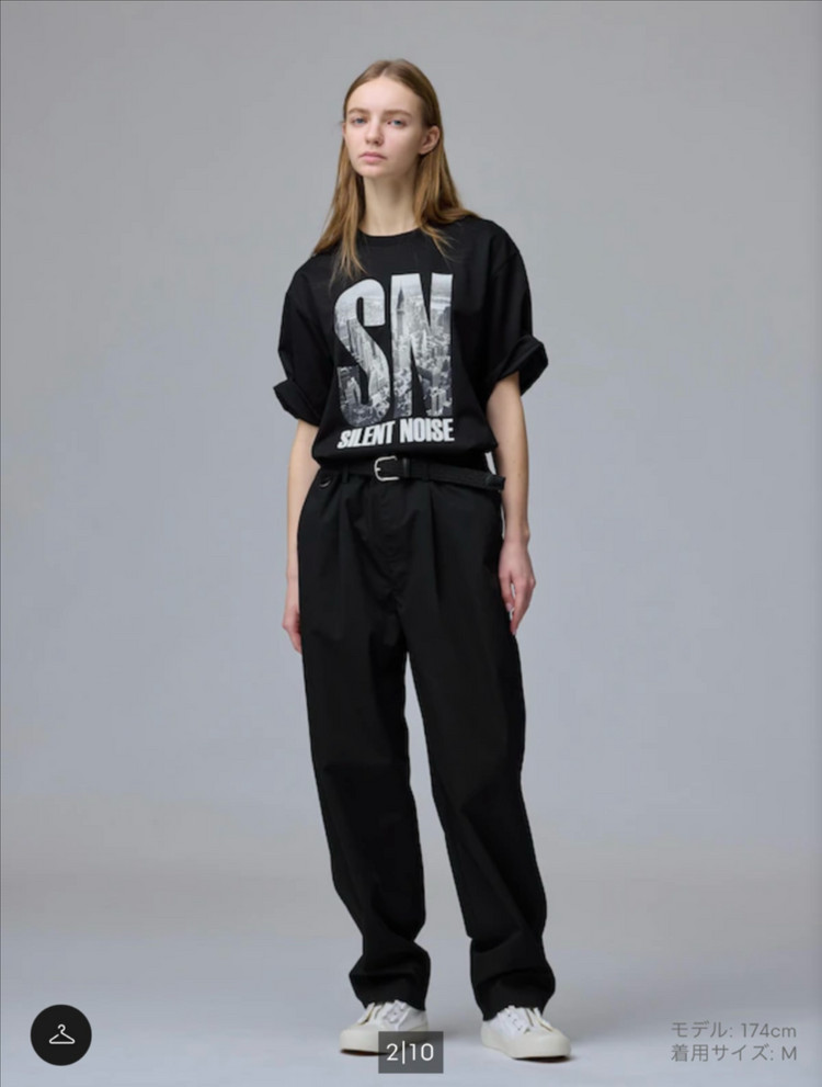 [3XL] GU 언더커버 드라이 펀치 그래픽 티셔츠 블랙 이미지