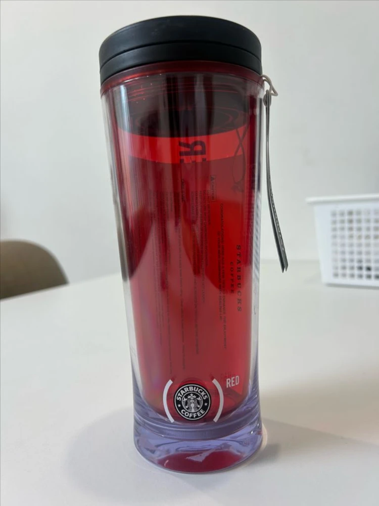 스타벅스 구로고 텀블러, (PRODUCT)RED 한정판, 15년 전 빈티지, 캐나다 구매 새상품 이미지