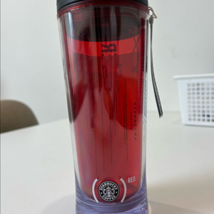 스타벅스 구로고 텀블러, (PRODUCT)RED 한정판, 15년 전 빈티지, 캐나다 구매 새상품 이미지