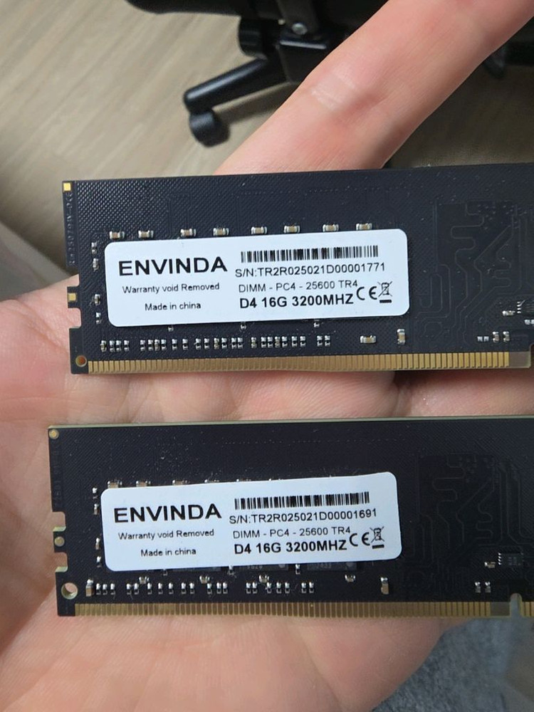 ddr4 3200mhz 16gb 2장(합32기가)일괄판매 이미지