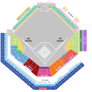 5/7 삼성 vs 키움 경기 삼성 키움 블루존 이미지
